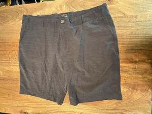 Faherty Shorts Mens 38 Gray All Day Chino 8 Inch Inseam Stretch Casual Summer